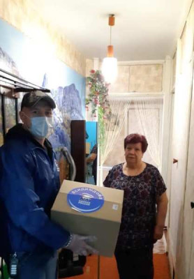 Пенсионерам Калининграда доставлены продуктовые наборы