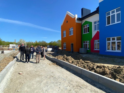 Продолжается строительство детского сада в Балтийске