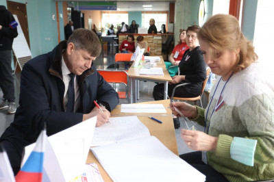 Андрей Кропоткин принял участие в выборах Президента России